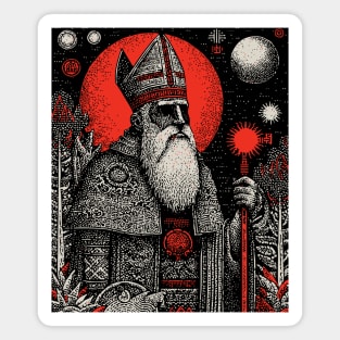 The Hierophant Spiritual Wisdom Tarot Design Magnet